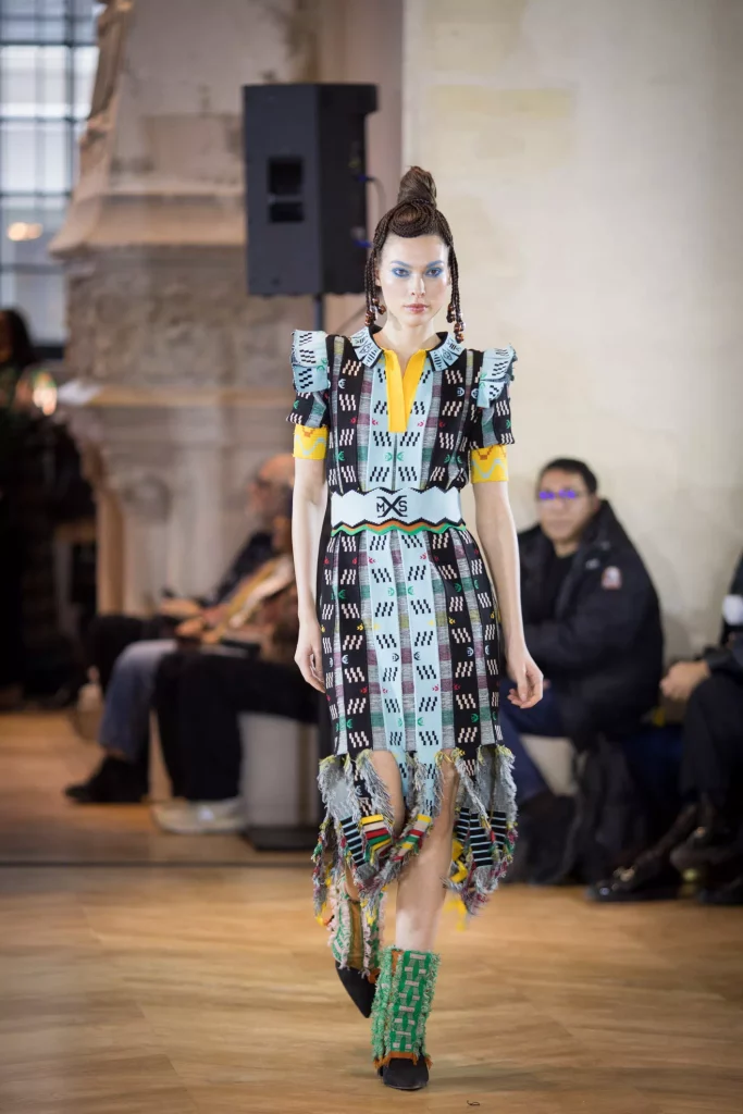 MAXHOSA AFRICA knitwear look Siyi Kulture collection Paris Fashion Week AW2026